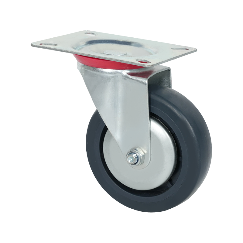 4寸平板TPR灰色脚轮