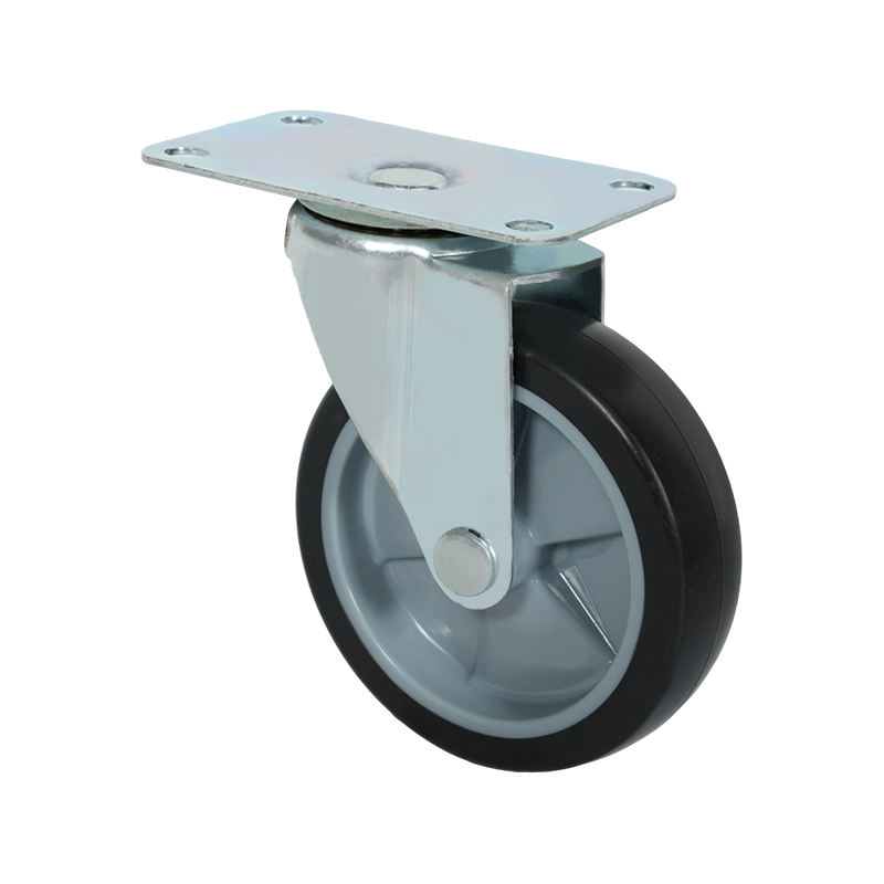 5寸万向TPR灰色脚轮