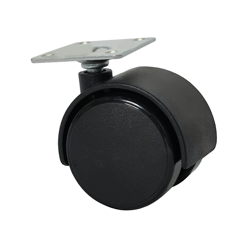40MM平板PA黑色家具脚轮