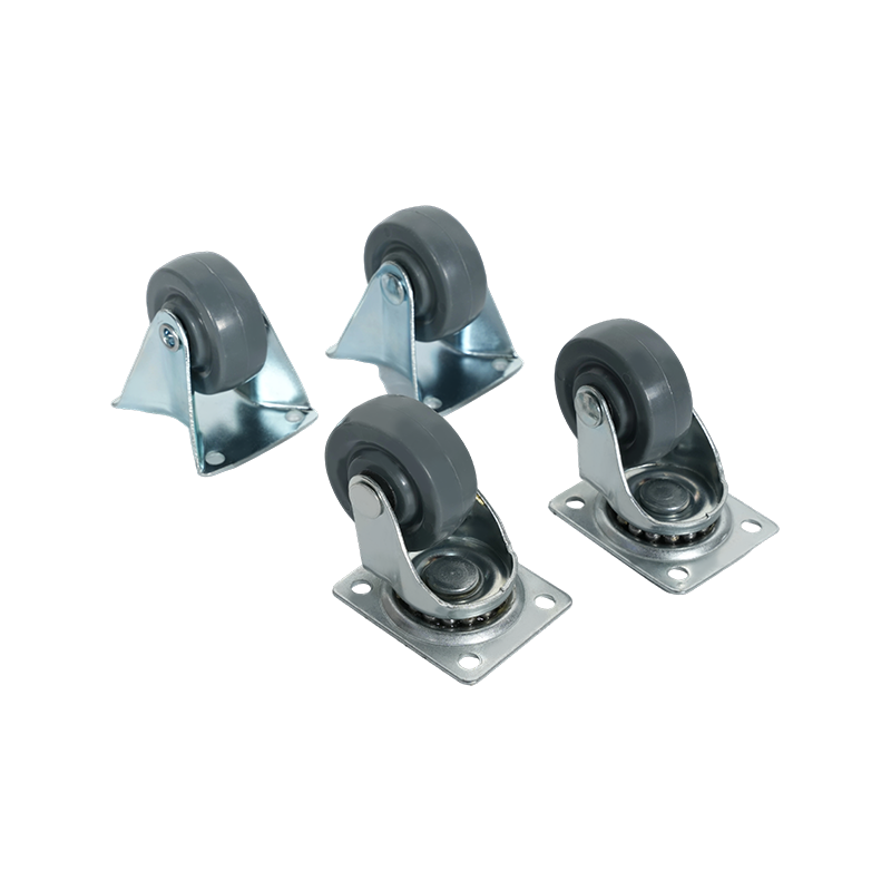 40MM定向万向TPR灰色脚轮套装2只装